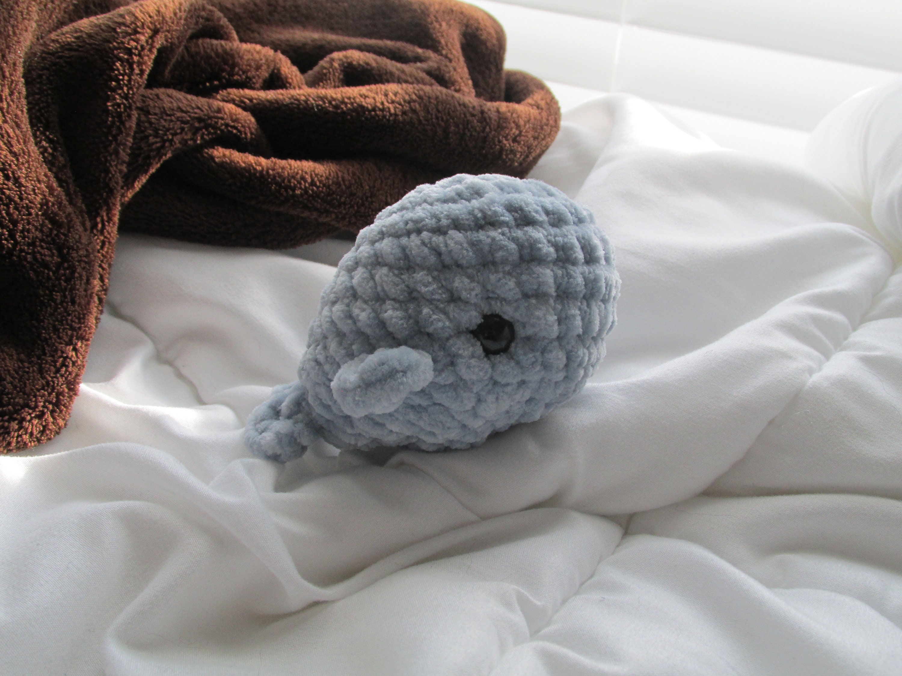 Crochet Whale Plush Crochet Worry Whale Cute Whale Plush Whale