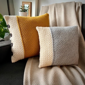 Charlie Crochet Pillow Pattern | Modern & Cozy Home Décor | Understated, Classic Design (PDF pattern)