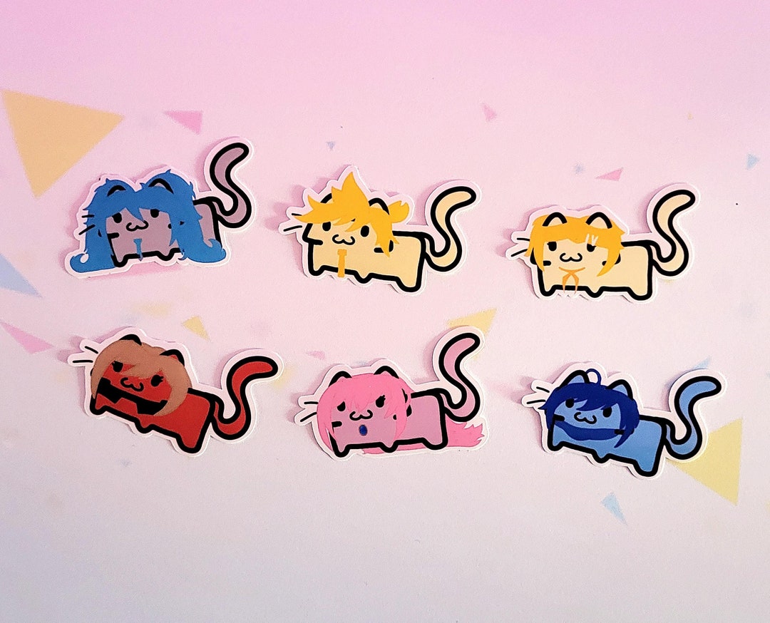 Vocaloid Kitty Stickers - Virtual Singer - Etsy