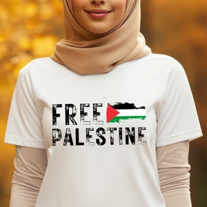Camisa Palestina Livre, Pare o Genocídio, Vidas Palestinas Importam, Fique com a Palestina, Gaza Palestina, Presente da Palestina, Camiseta com Bandeira da Palestina