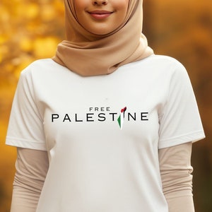 Camisa Palestina Livre, Pare o Genocídio, Vidas Palestinas Importam, Fique com a Palestina, Gaza Palestina, Presente da Palestina, Camiseta com Bandeira da Palestina