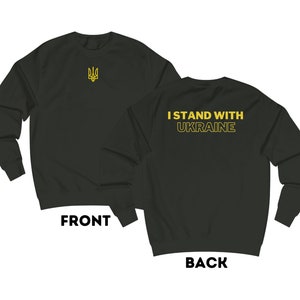 Volodymyr Zelensky Sweatshirt, Stand With Ukraine, Ukrainian Gift, Trident Symbol Sweatshirt, Ukrainian Sweatshirt, Zelensky Sweatshirt,