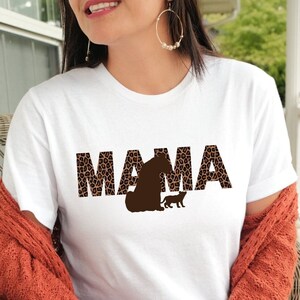Leopard Mama Shirt, Mom TShirt, Mama Shirt, Mom life Shirt, Leopard Print Shirt, New Mom Gift, Leopard Mom T-shirt Shirt, Mothers Day Shirt