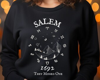 Salem Sweatshirt, Retro Salem 1692 Shirt, They Missed One Shirt, Vintage Halloween Shirt, Salem Witchy Shirt 1692, Massachusetts Witch Trial