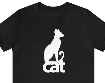 Cat graphic t-shirt |  | Short sleeve crew-neck tee