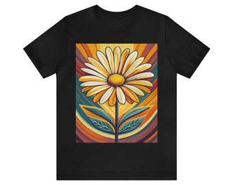 Psychedelic Daisy T-Shirt | Funky 70s Tee | One