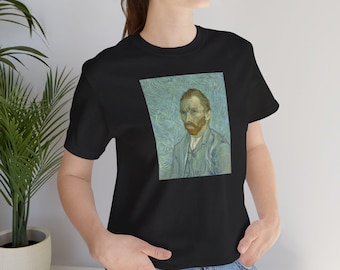 Camiseta con autorretrato de Van Gogh / 1889 / Amante del arte / Museo de Orsay, París / Camiseta de manga corta con cuello redondo