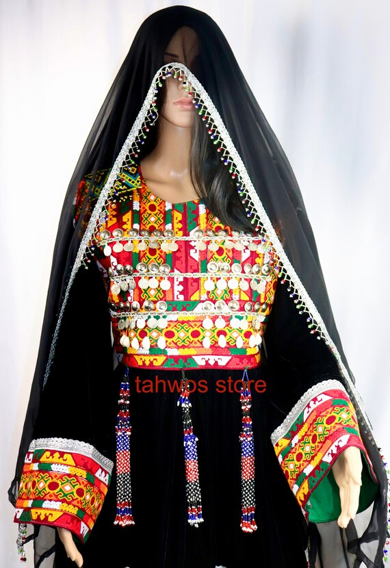 black afghani dress Afghan dress