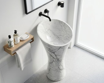 Marble Sink, Oval Marble Sink, Waschbecken, Stone Sink, Lavabo