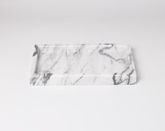Marble Tray, Perfume Tray, Jewelry Tray, Vanity Tray, Dice Tray, Geschenk zum Einzug