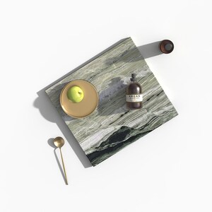 Natural Beta Marble Tray (Set of Two)