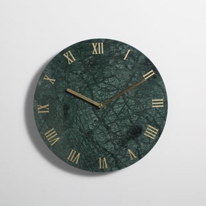 Natural Marble Wall Clock (Numbers Round)