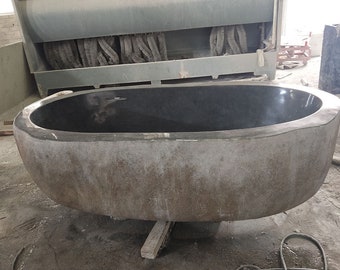 Antique River Stone Tub, Cobble Stone Bathtub