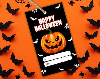 Etiquettes cadeaux Halloween : Etiquettes cadeaux Boo imprimables (fichier PDF)