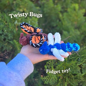 Twisty Insect Plushie - Handgjord Virkad Fidget Leksak Kryp