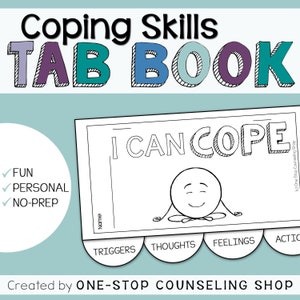 Coping Skills Tab Book for Students | Resources for Autism, ADHD, Social-Emotional Learning, and Emotional Regulation Skills