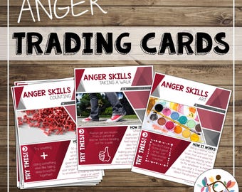 Anger and Emotional Regulation Trading Cards for Kids – SEL, Classroom Behavior Tools, Occupational Therapy, Counseling Resources for ADHD