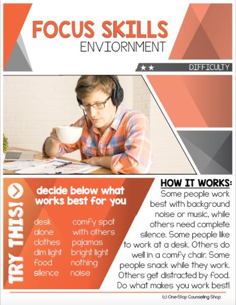 Attention and Focus Trading Cards – Classroom Behavior Tools, Occupational Therapy, Counseling, Psychology, Social Work Resources for ADHD image 5
