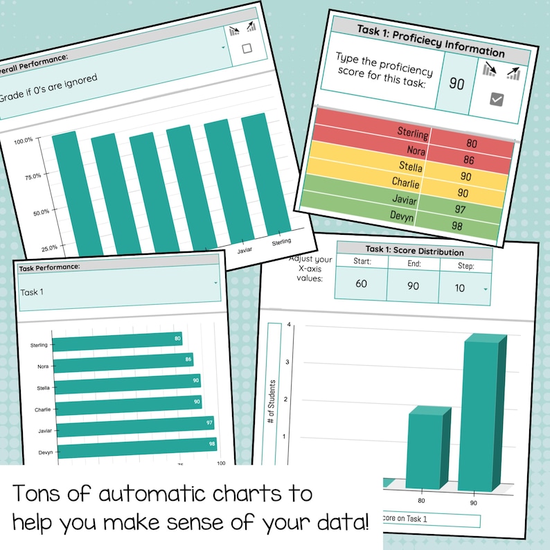 Editable Digital Grade Book for Teachers | Google Sheets Grading ...