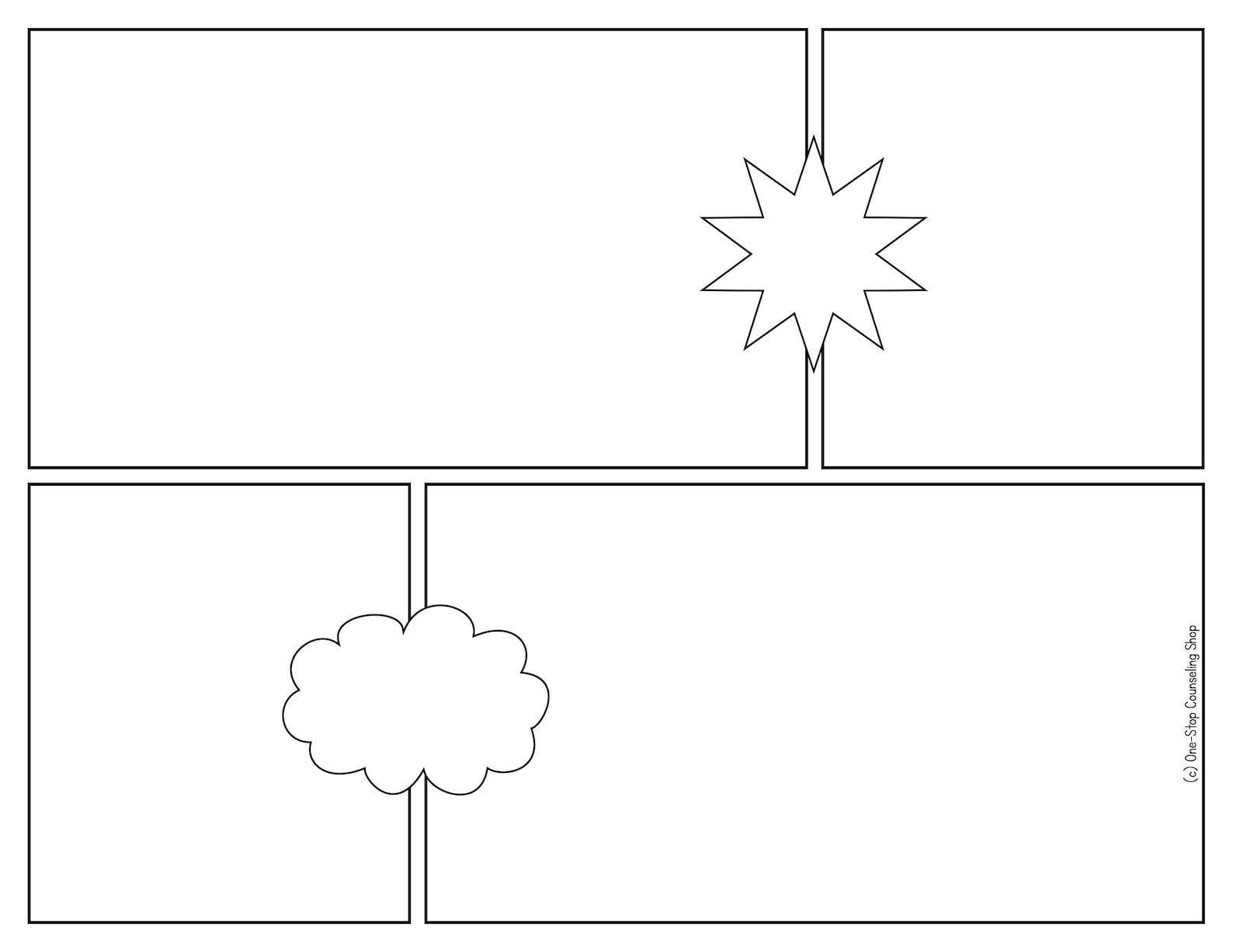 Comic strip activity for students with autism adhd or other social