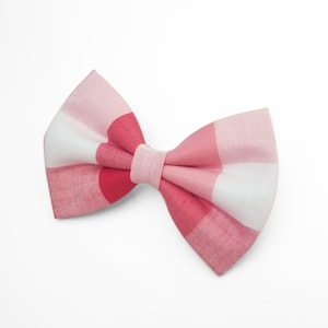 Dog Collar Bow Ties. pet accessories, gingham dog bow tie, red bow tie for dogs, cute dog bow, dog in bow tie, slide on bow tie