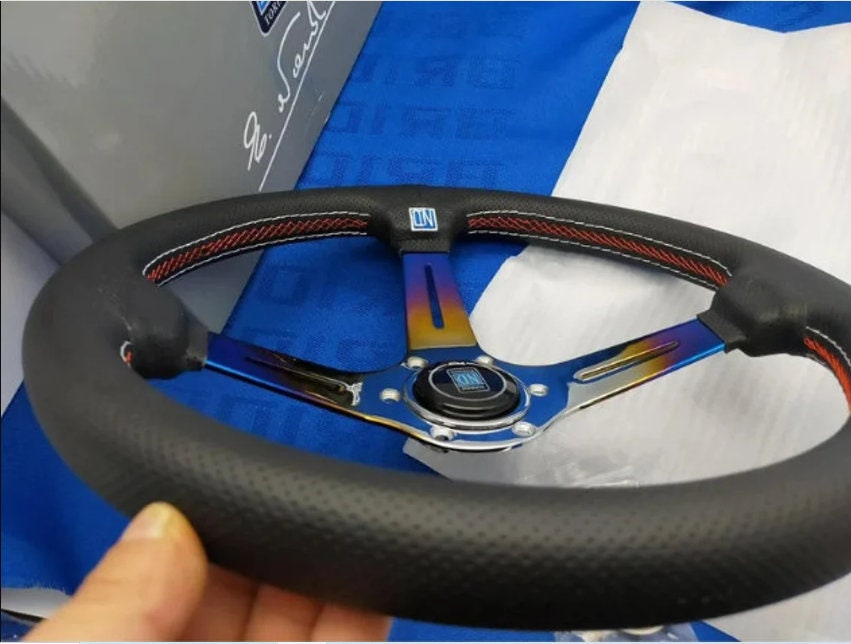 Set NARDI TORINO Leather Titanium Blue Rainbow Style Sport