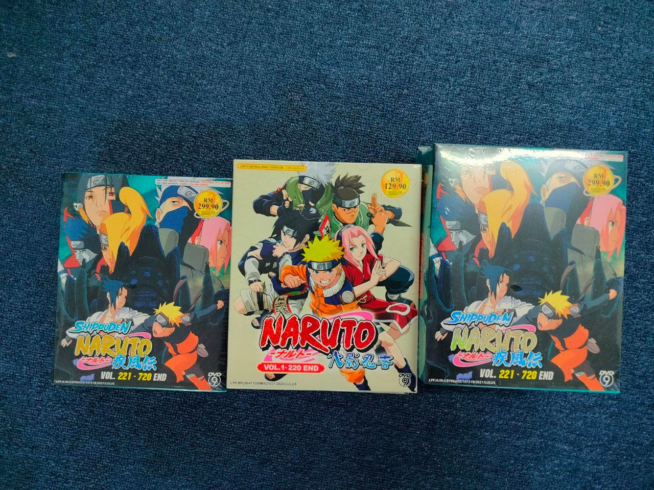 DVD NARUTO SHIPPUDEN VOL.1-720 END ENGLISH DUBBED All Region FREE DHL  EXPRESS