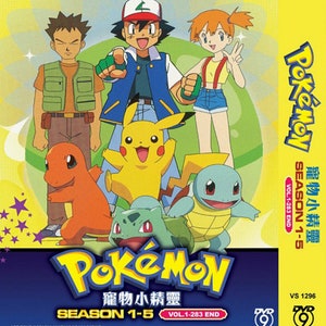 New Set Dvd Anime Pokemon Season 1 - 5 (Volume 1 - 283 End) English Dubbed Version & All Region Complete Box Set + Free Express Shipping image 2
