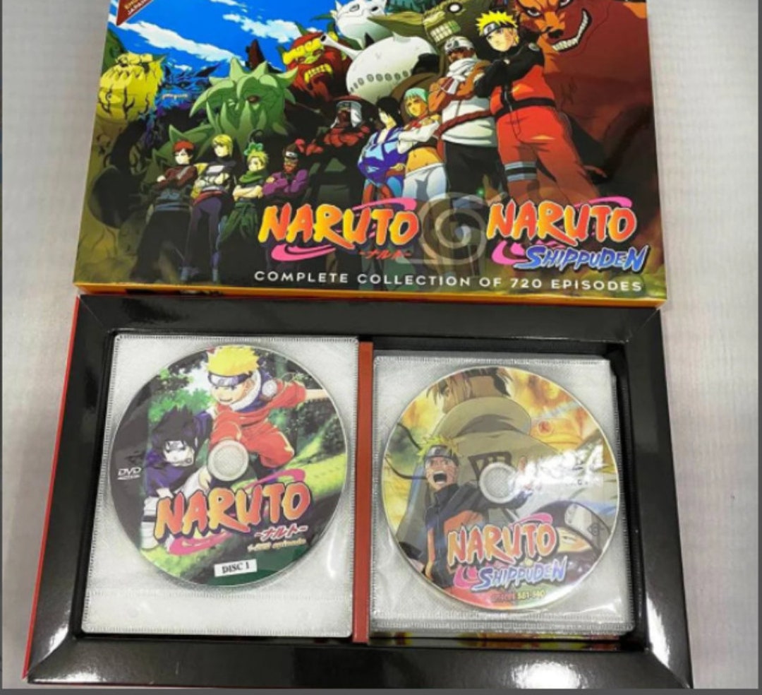 NARUTO & NARUTO SHIPPUDEN COMPLETE ANIME 35 DISC TV SERIES 1-720 EPS ENG DUB