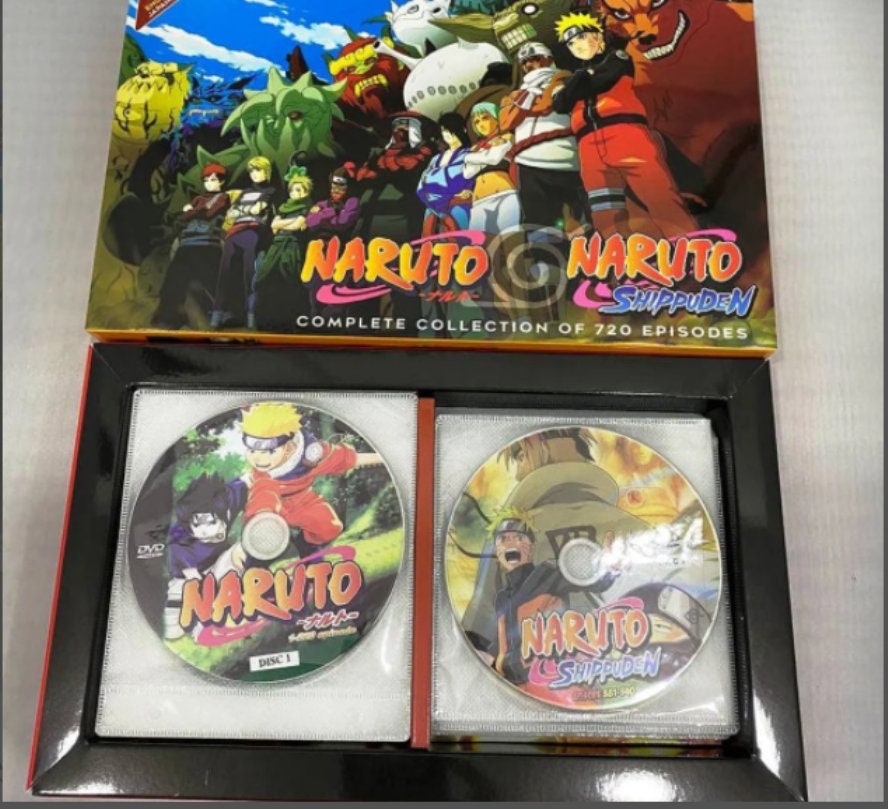 Naruto Shippuden DVD & Naruto Tv Series DVD Complete Animation 1-720 Episode