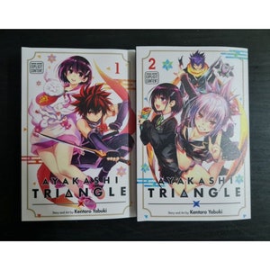 New Set Anime Comic AYAKASHI TRIANGLE by Kentaro Yabuki Volume. 1 - 2 Manga (English Version) + FREE Express Shipping