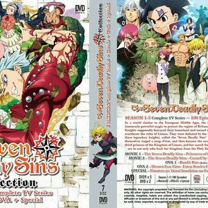 New Set Dvd Anime The Seven Deadly Sins Complete Season 1-5 + 2 Movies + 2 OVA + Specials English Dubbed & All Region + Fast Express Ship