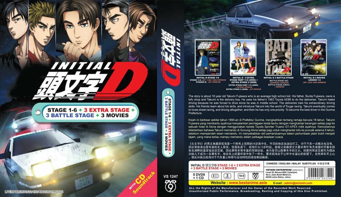 Initial D Anime Poster V2 – Apparel By Enemy