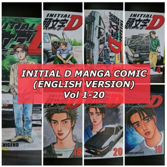 New Set Anime Comic Initial-d by Shuichi Shigeno Volume . 1 