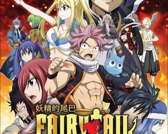 Dvd Anime Fairy Tail TV Complete Series Box Set Epi. 1 - 328 end + 2 Movies Free Express Shipping