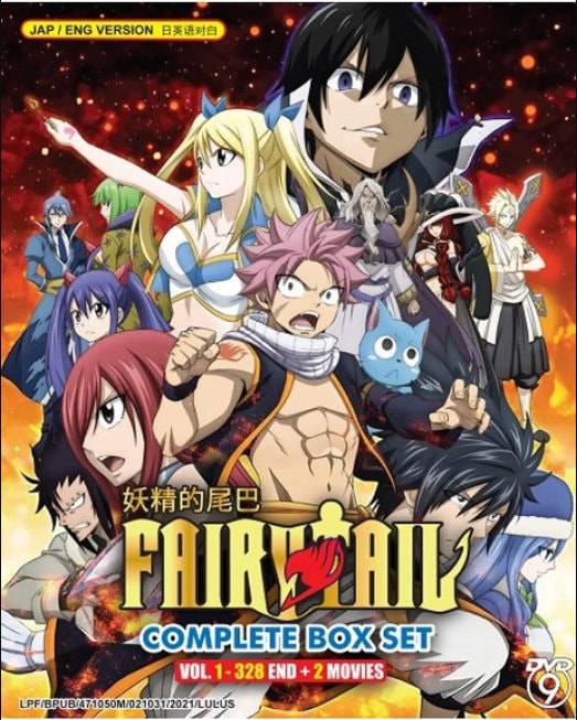 Dvd Anime Fairy Tail TV Complete Series Box Set Epi. 1 - 328 end + 2 Movies  Free DHL Express Shipping