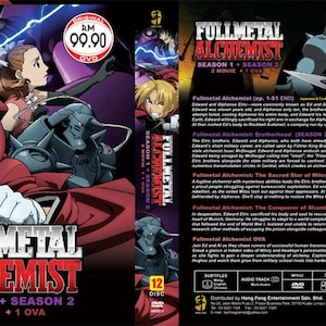 New Set Dvd Anime Fullmetal Alchemist Season 1 - 2 Volume .1-115 End +2 Movie +1 OVA English Subtitle & All Region + Fast Express Shipping