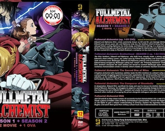 New Set Dvd Anime F. Alchemist Season 1 - 2 Volume .1-115 End +2 Movie +1 OVA English Subtitle & All Region + Fast Express Shipping