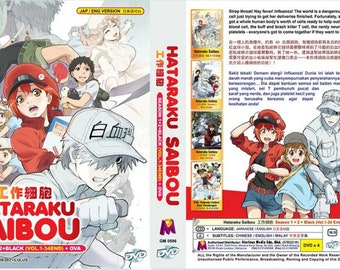 Hataraku Saibou Season 1 2 Black OVA Japanese Anime DVD for sale