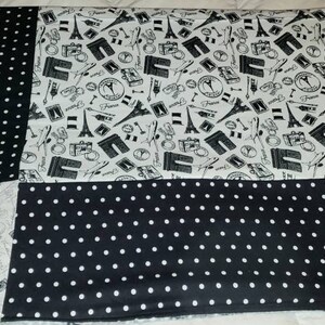 Mon Petite Chou Paris Carte Postale Fleece Lined Blanket