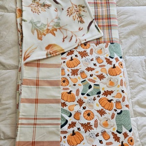 Sweater Weather Fall Autumn Flannel Throw Blanket