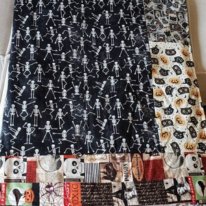 Til Death Halloween Blanket Fleece Lined Blanket Scrappy Blanket