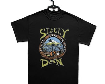 Graphic Design Steely Dan Band 1993 Short Sleeve All Size Unisex T-Shirt