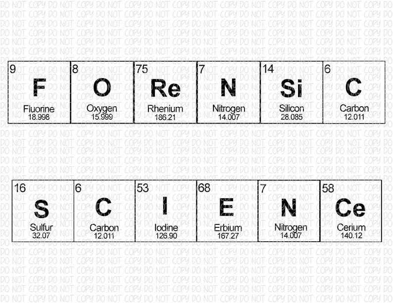 Forensics Element Table Forensic Science PNG - Etsy