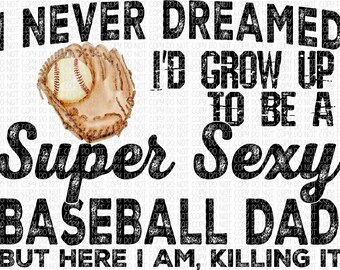 Papá del béisbol súper sexy PNG
