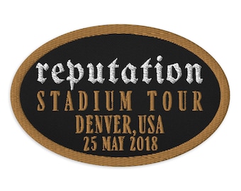 Customizable Reputation Stadium Tour Patch for the Eras Tour Taylor Swift Concert Outfit Iron on Patch or See on