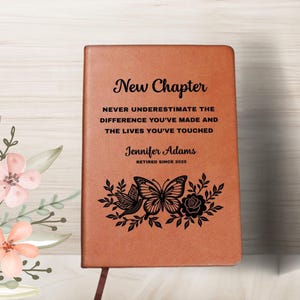 Retirement Journal Women, New Chapter Journal, Retirement Gifts For Women, Retirement Notebook, Retirement Gifts For Coworkers