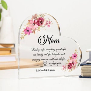 Custom Mother&#39;s Day Plaque, Acrylic Plaque For Mom, Gift For Mom, Mother&#39;s Day Gifts