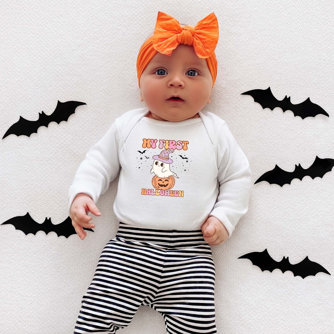 Baby First Halloween Outfit Baby Halloween Bodysuit Girl Etsy