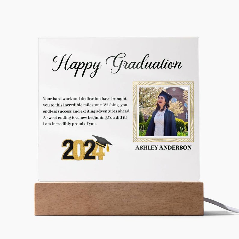 Custom Graduation Plaque, Acrylic Plaque for Graduate, Graduation Gifts ...